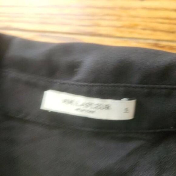 MM. LAFLEUR The Blake Button Up Shirt in Black sz 6 - Picture 3 of 5